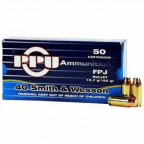 40 Smith and Wesson TMJ 180gr PPU Handgun Ammunition Pack 50 (200 Available)